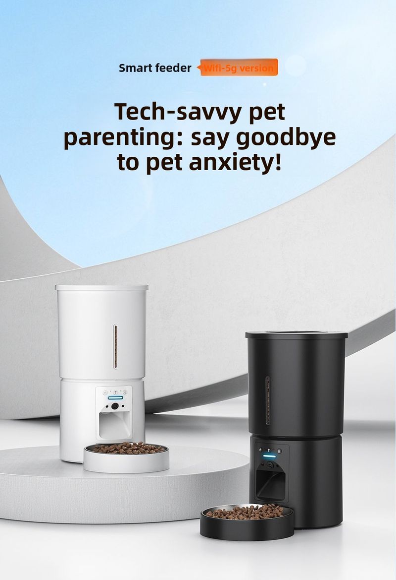 Distributeur automatique de nourriture sans fil Michi avec minuterie pour chiens et chats_voghion.com