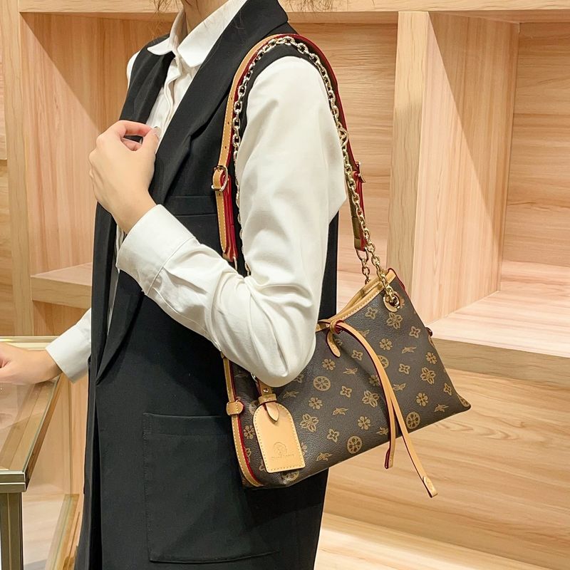 Physical With Label L Carryall Bb Chip 2025 New V Leather Shoulder Chain Bag Crossbody Printed Bag_voghion.com
