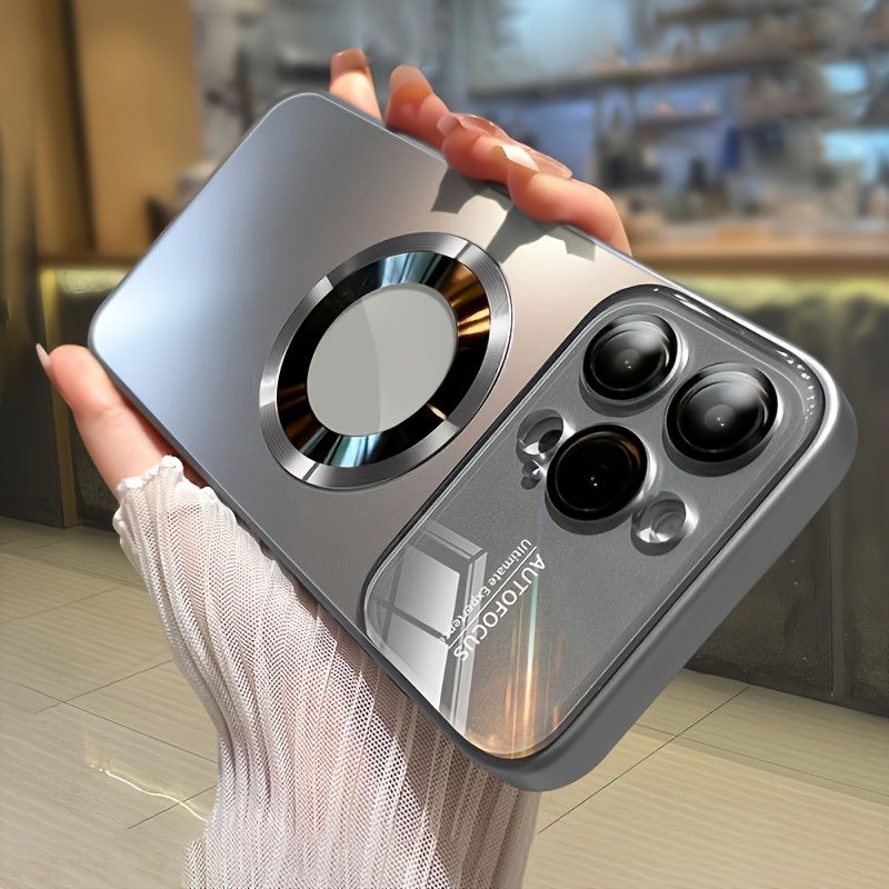 New Matte Titanium Wireless Charging Phone Case Compatible WithFor Iphone 1615 14 1312 11 Pro Max And Includes A Glass Lens Protection Cover_voghion.com