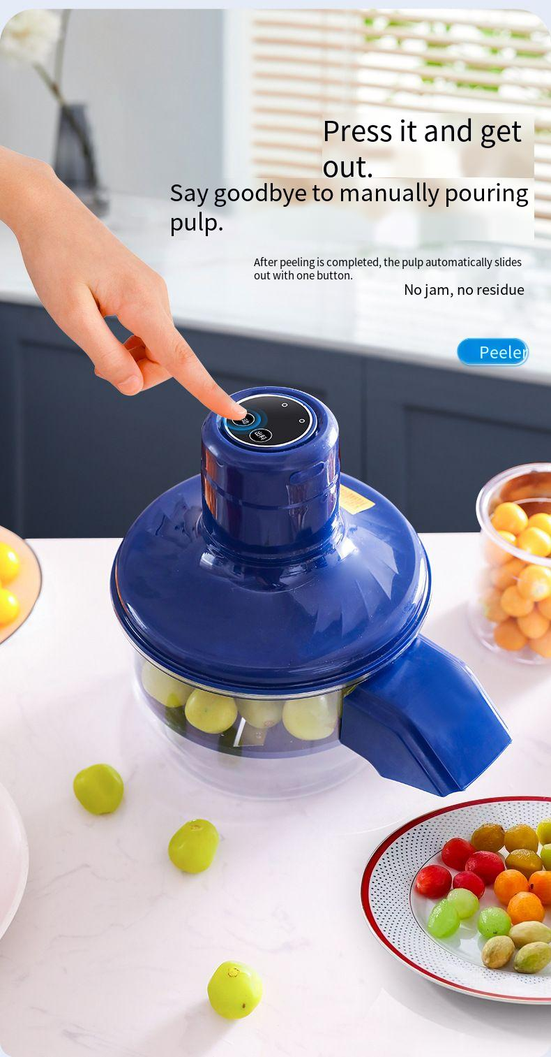 Pelador de uvas eléctrico automático para pelar frutas y verduras._voghion.com