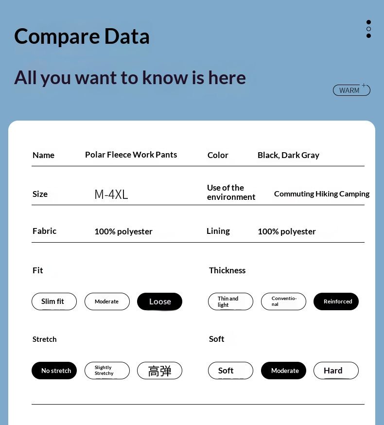 001 Warme, fleecegefütterte Cargohose für Herren, hochwertige Hose mit geradem Bein, lässige Winterhose für Outdoor-Sportarten und Wandern_voghion.com