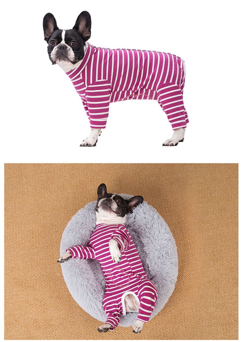 Vestiti per cani da compagnia VIP Schanery Teddy per cani di piccola taglia tutto compreso maschi e femmine quattro stagioni a righe vestiti a quattro zampe_voghion.com