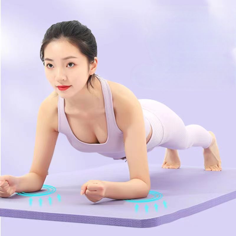 Esterilla de yoga para principiantes, para hombres y mujeres, gruesa, ensanchada y alargada, antideslizante, para uso doméstico._voghion.com