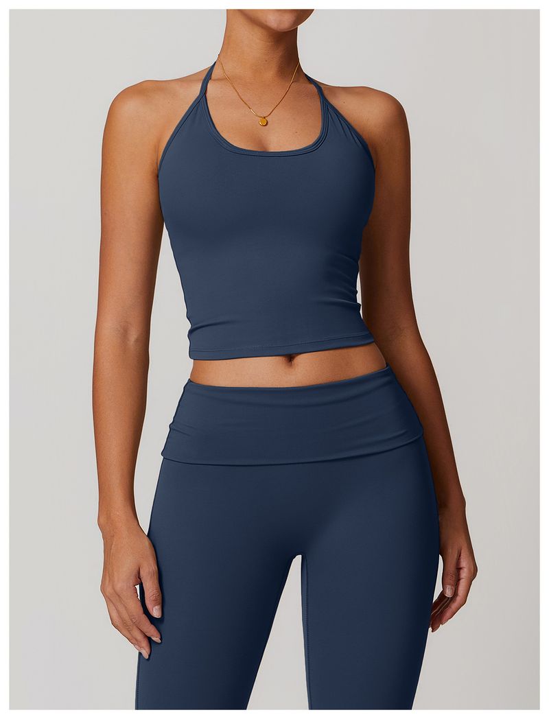 Damen-Yoga-Sport-BH mit integrierten Polstern, verstellbarem, überkreuztem Rückengurt, atmungsaktivem, schnell trocknendem Workout-Tanktop für Fitness_voghion.com