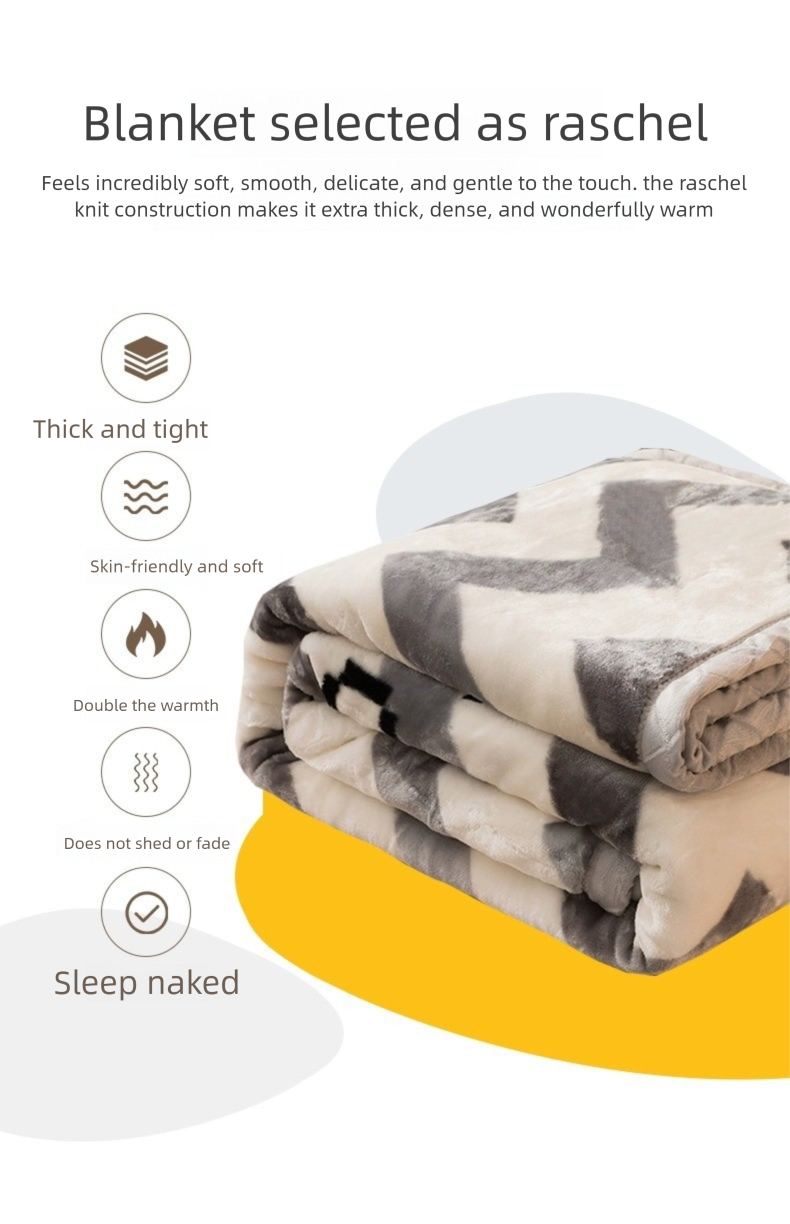 Coperta estiva Raschel spessa per divano singolo, dormitorio, studenti, letto con aria condizionata_voghion.com