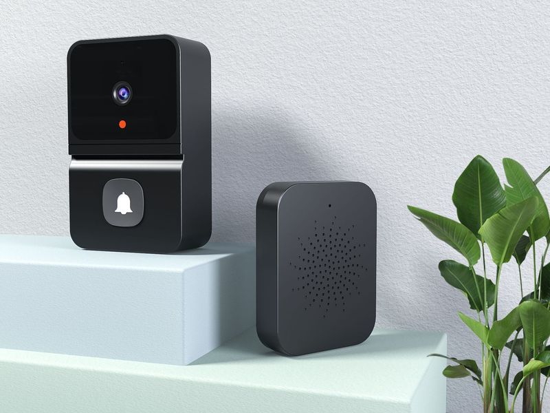 Smart WiFi Video Doorbell – Wireless Two-Way Audio, HD Night Vision, App Control, Compatible With Smart Home Systems_voghion.com