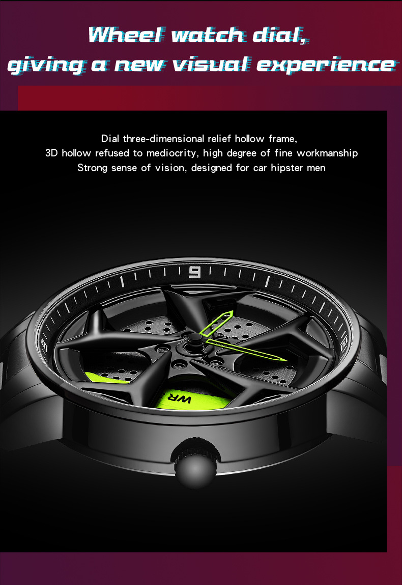 Stahlband rotierende Trend Mode wasserdicht Student cool Herrenuhr einfach_voghion.com