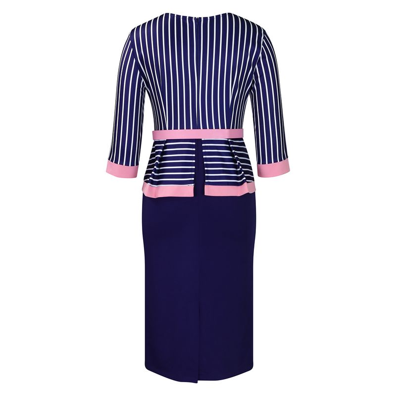 Grote maten vrouwen 2025 herfst/winter nieuwe mode temperament forensentas billen patchwork jurk_voghion.com