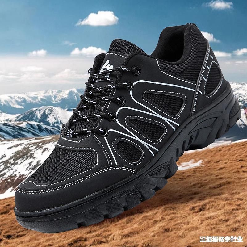 Chaussures de sport décontractées en maille respirante pour homme, semelles épaisses et résistantes à l'usure_voghion.com