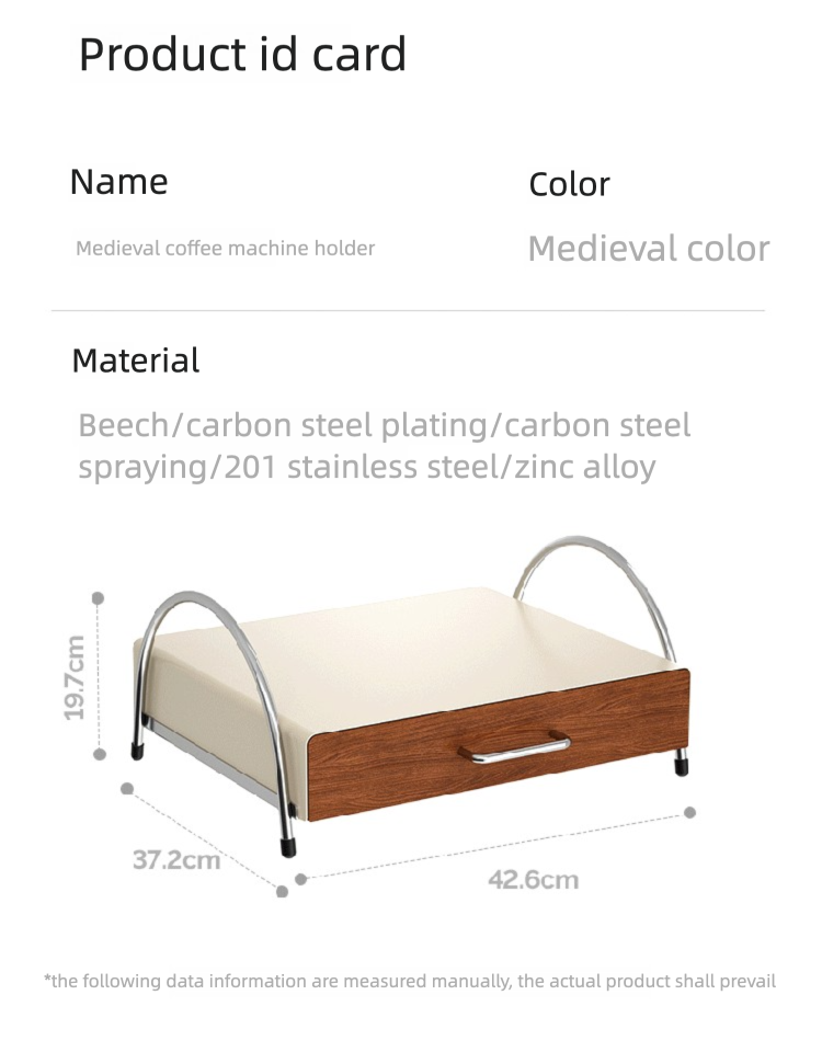 Stand Storage Desktop Floor Rack Organizer For Home Coffee Machine Holder_voghion.com