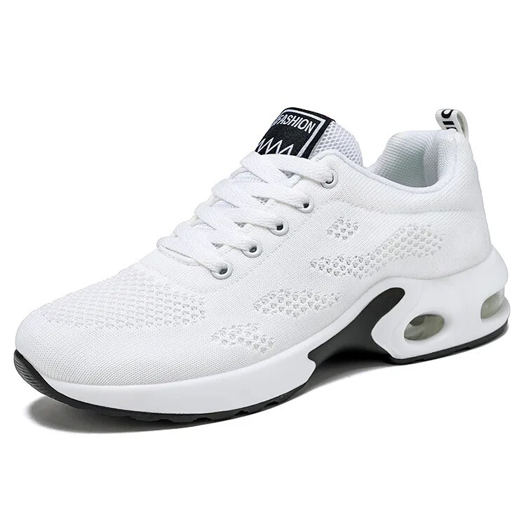 2023 Neue koreanische Version der Damen-Lässige, luftgepolsterte Laufschuhe, atmungsaktive Sportschuhe mit weicher Sohle_voghion.com