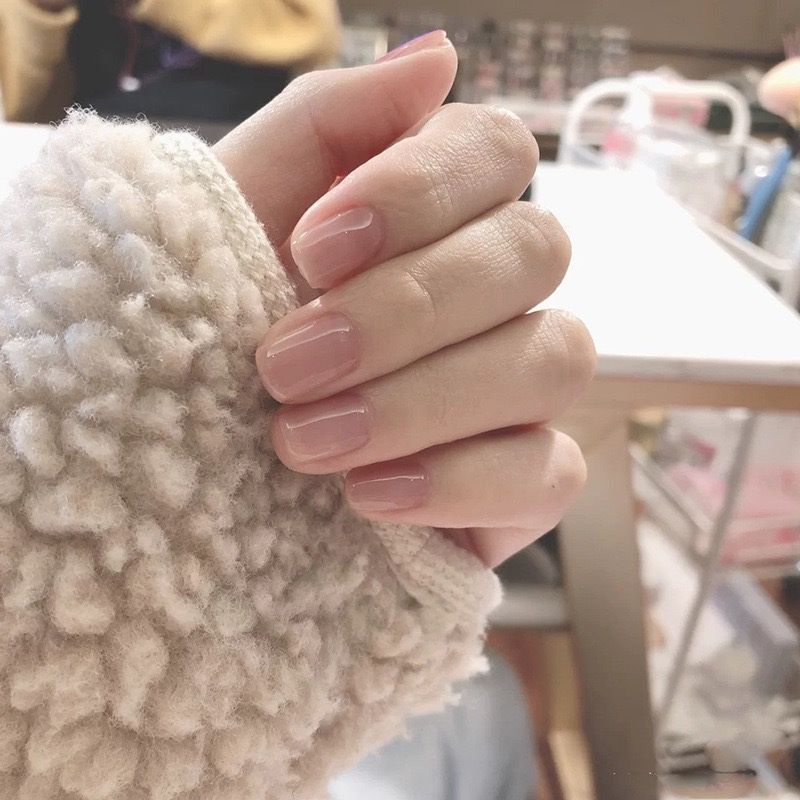 Zhen Huan Hua Fei Face Touch Ice Transparent Long Trapezoidal European And American Style Wearable Nails Finished_voghion.com