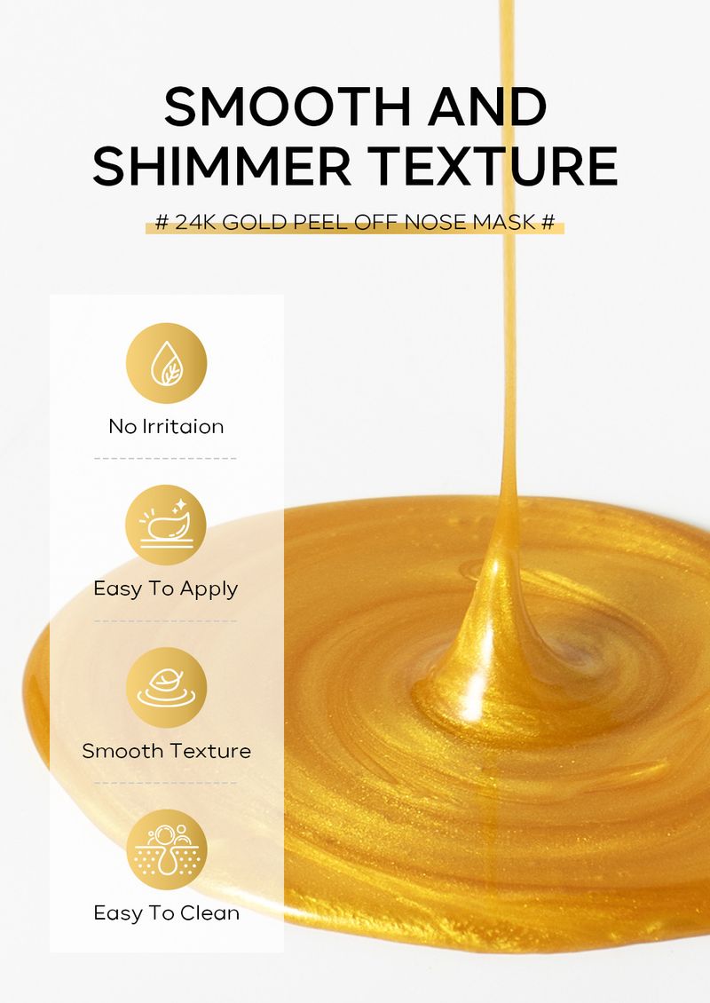Makeup Tool Kits Version QUIYUM Gold Tear Off Nose Mask 30g (hose) Cleansing, Hydrating And Moisturizing_voghion.com