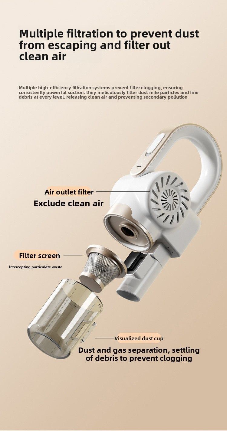 Mijtverwijderaar, stofzuiger, bed voor thuis, ultraviolette sterilisator, stofzuig- en dweilmachine, draadloze draagbare verbergingsverwijderaar_voghion.com