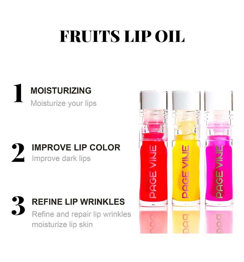 Bellezza e salute PAGINA VINE Lip Oil Nuova serie Lip Glaze Acqua chiara e trasparente Specchio per labbra Dudu Lip Lucidalabbra idratante_voghion.com