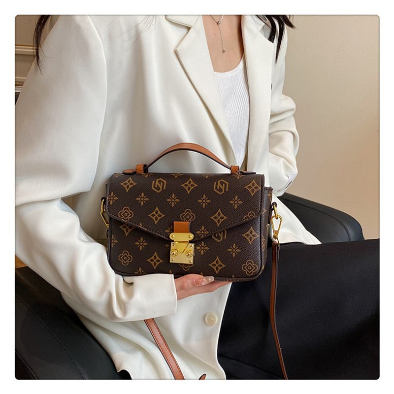 Modetryckt 2023 Nytt mode koreansk stil Enkelaxel Crossbody Handhållen liten fyrkantig väska för kvinnor_voghion.com