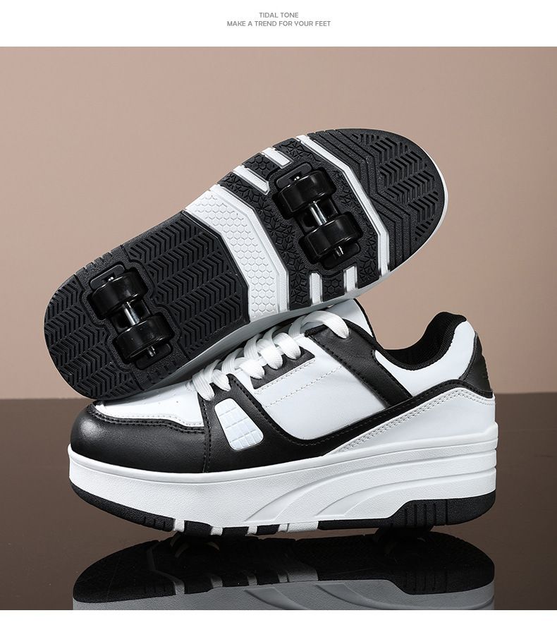 Grenzüberschreitender E-Commerce Heelys Rollschuhe mit vier Rädern für Mädchen, Schrumpfschuhe für Erwachsene mit Rädern, Hersteller-Spot-Charge_voghion.com