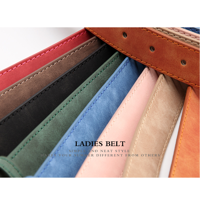 2023 Cintura da donna di nuova vendita Pulsante giapponese Moda opaca Cintura in PU di alta qualità Abbigliamento per ragazze Cinghie decorative abbinate_voghion.com
