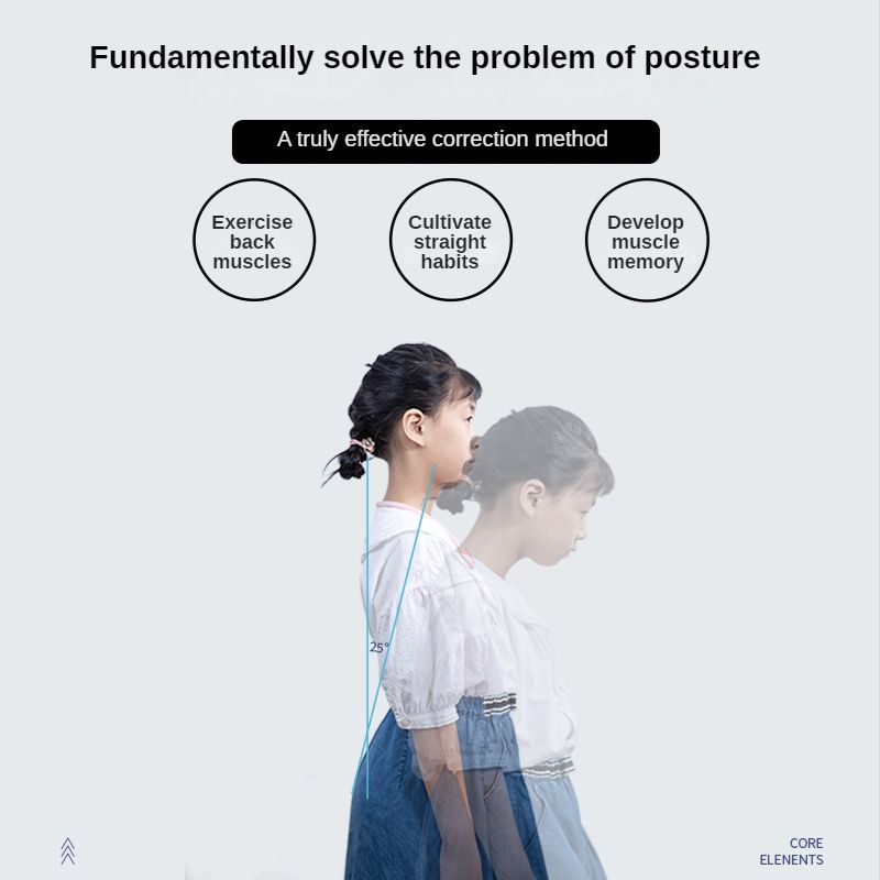 Smart Posture Corrector Device Echtzäit Wëssenschaftleche Réckhaltungstraining Iwwerwaachungskorrector Fir Erwuessener/Kanner Gesondheetsversuergung_voghion.com