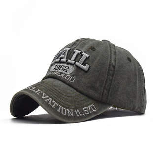 Heren en Dames 1969 Geborduurde Baseball Cap Vintage Washed Buckboard Cap Verstelbare Katoenen Zonnehoed_voghion.com