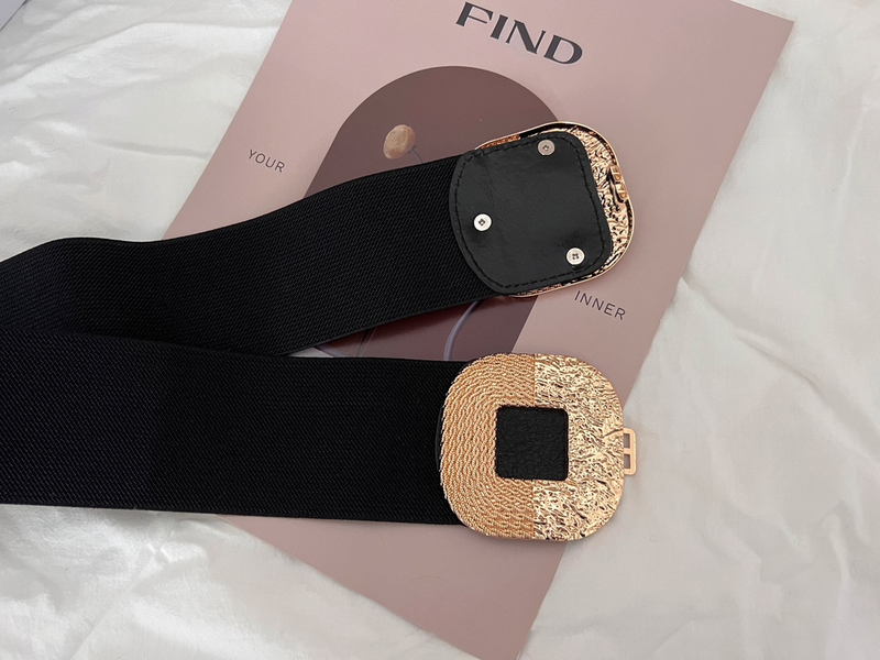 Damen Elastischer Breiter Bund Dekorativer Anzug Kleid Modischer Und Personalisierter Gürtel_voghion.com