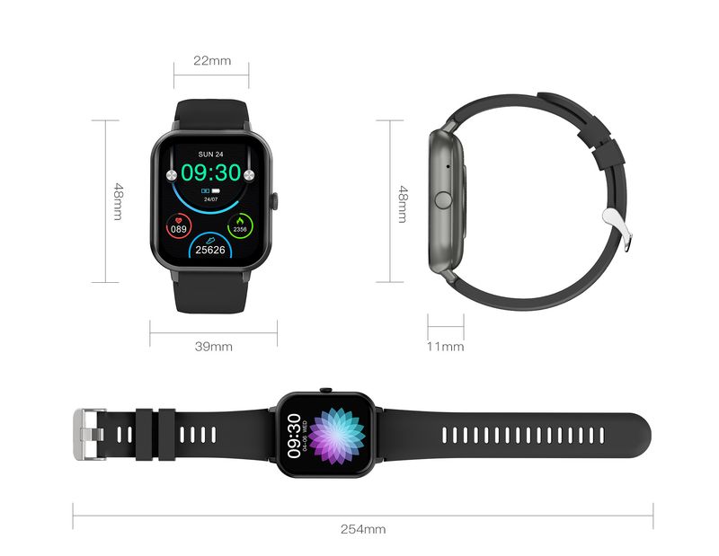 Nowy, transgraniczny, inteligentny zegarek sportowy Bluetooth ZL54CJ z funkcją pomiaru tętna, ciśnienia krwi i tlenu we krwi, unisex_voghion.com