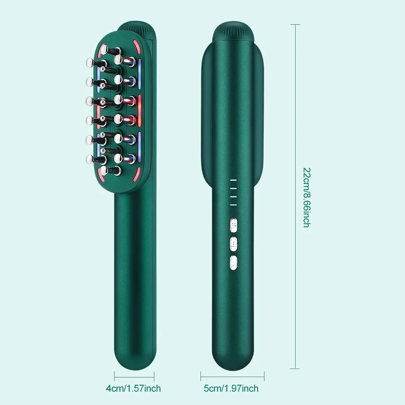 2023 New RF hair grooming comb Intelligent micro-current infrared vibration massage comb hair grooming comb_voghion.com