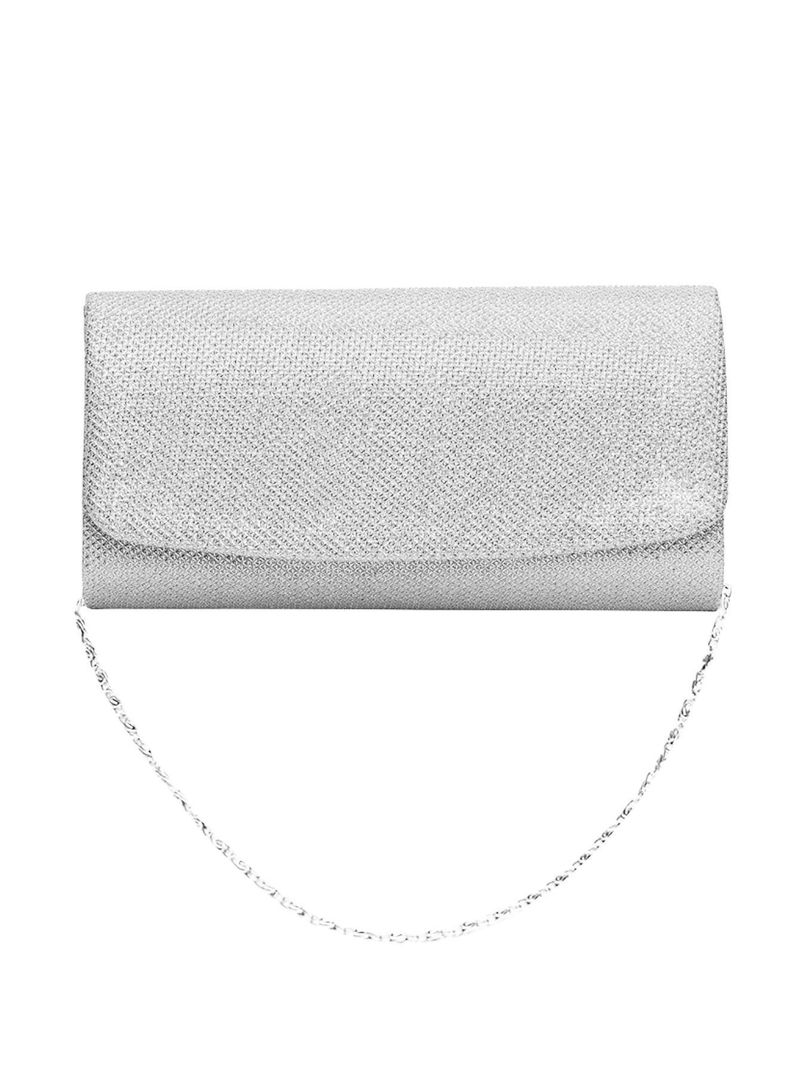 4 stk/sæt damemode skinnende rhinsten choker halskæde kvastøreringe elastisk armbånd fest clutch_voghion.com