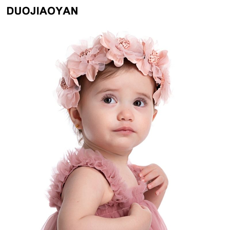 Fascia per capelli con fiori per bambini in tessuto con margherita e girasole, accessorio per capelli con foto, in vendita in Europa e America_voghion.com