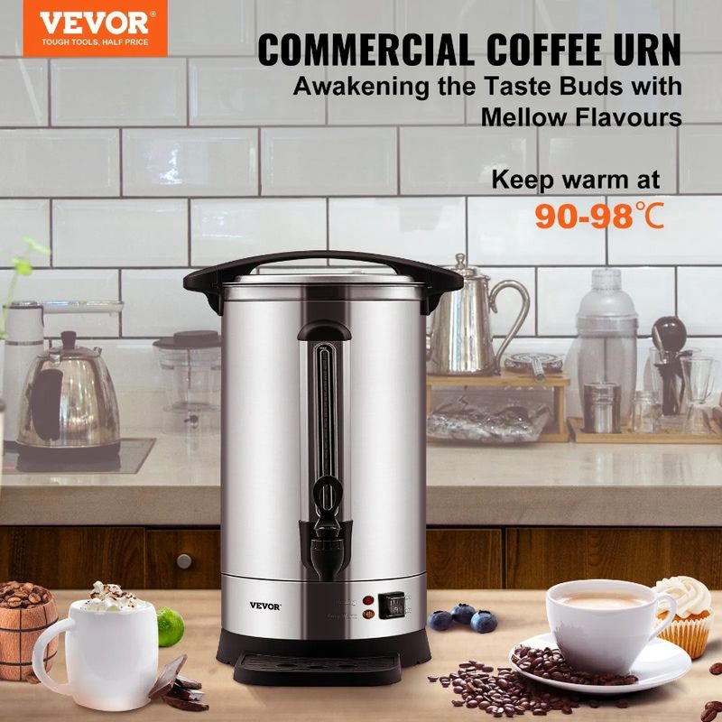 Commercial Dispenser Coffee Brew Cup Urn Stainless Fast Coffee 65 Steel_voghion.com
