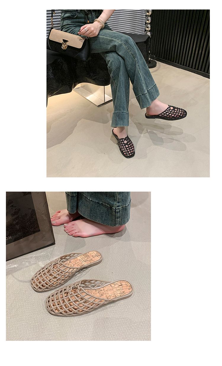 2025 Spring And Autumn New Style Cloed-Toe Clog For Women, Outdoor Beach Sandal, Non-Slip Ultra-Soft Sole Flat_voghion.com