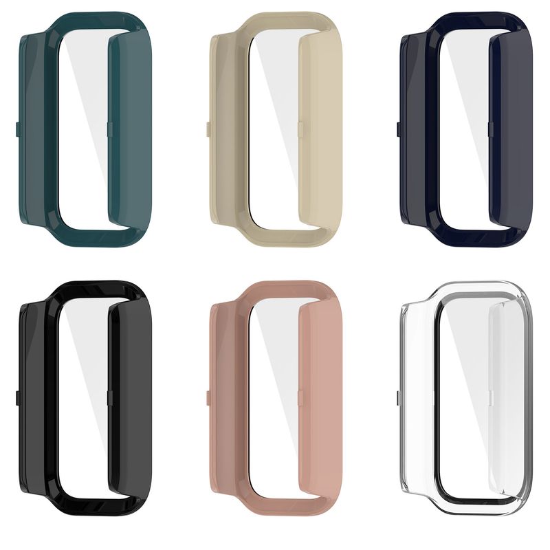 PC-Gehäuse + Glas für Xiaomi Band 9 Active, gehärtetes Glas, kratzfeste Stoßstangen-Schutzhülle für XiAOMI Smart Band 9 Active-Gehäuse_voghion.com