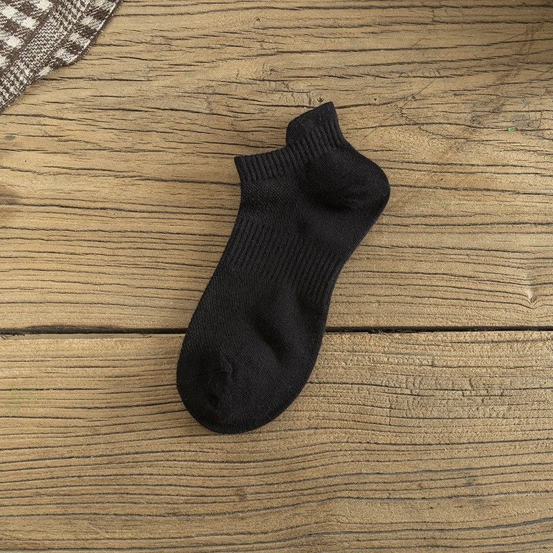Calzini sportivi traspiranti invisibili, invisibili, anti-odore, assorbenti e antiscivolo, da uomo, estivi, 2025d, in maglia sottile tinta unita_voghion.com