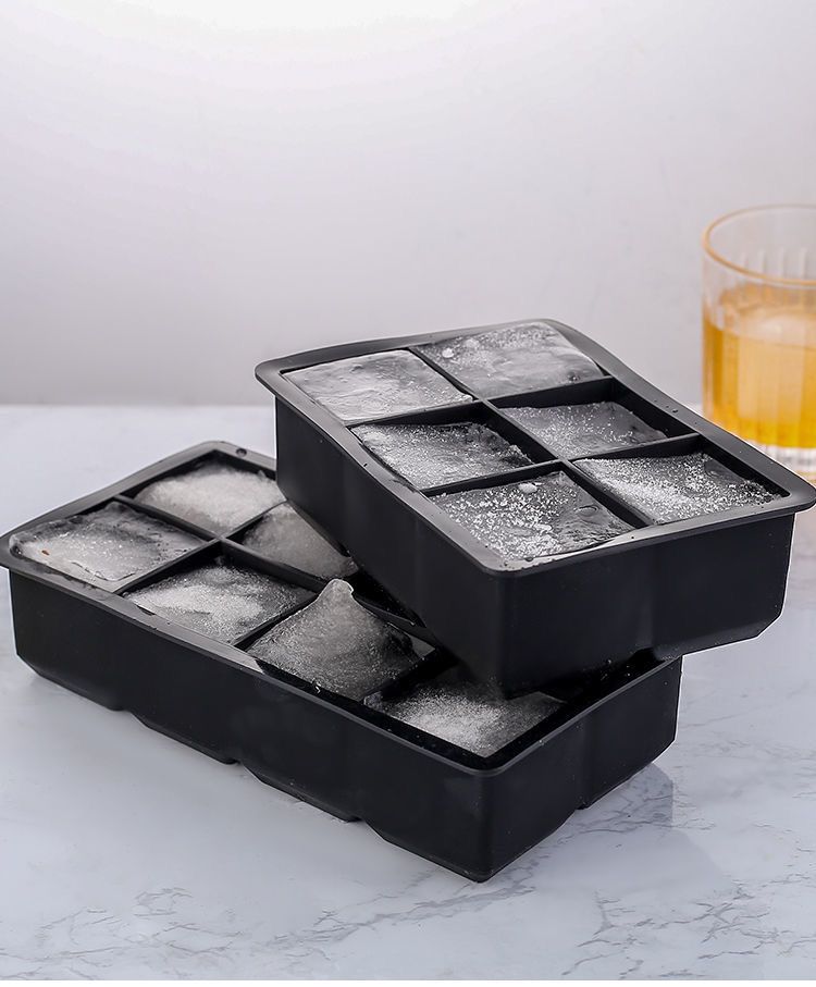 4/6/8/15 Grid Big Giant Jumbo Large Food Grade Silicone Square Mold DIY Maker Ice Cube Tray_voghion.com