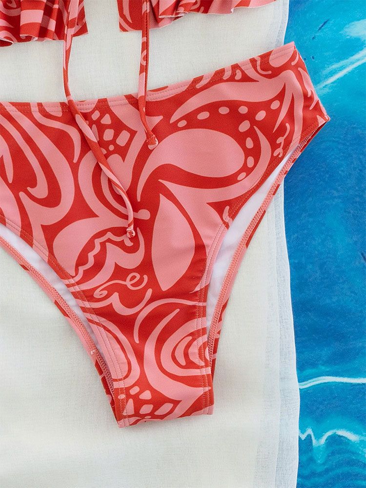 Maillot de bain bikini sexy imprimé String Bikini Hot Spring Beach maillot de bain pour les femmes_voghion.com