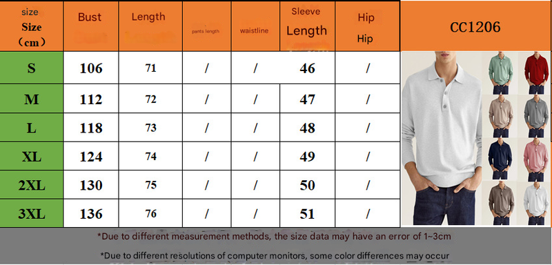 Geeignet für alle Jahreszeiten 2025 Herbst Langarm V-Ausschnitt Knopf Herren Casual Poloshirt_voghion.com