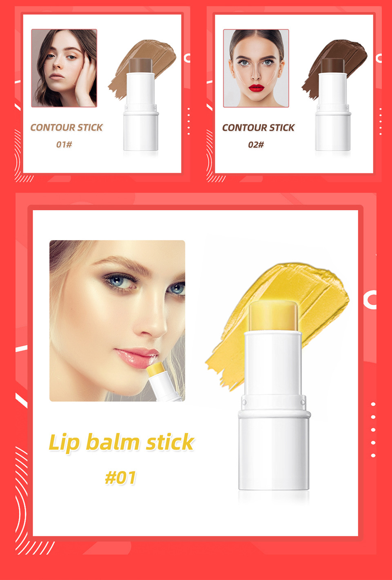 carina Multifunctionele make-up Driedimensionale hoogglans poederblusher rouge lip Kleurreparatiestick_voghion.com