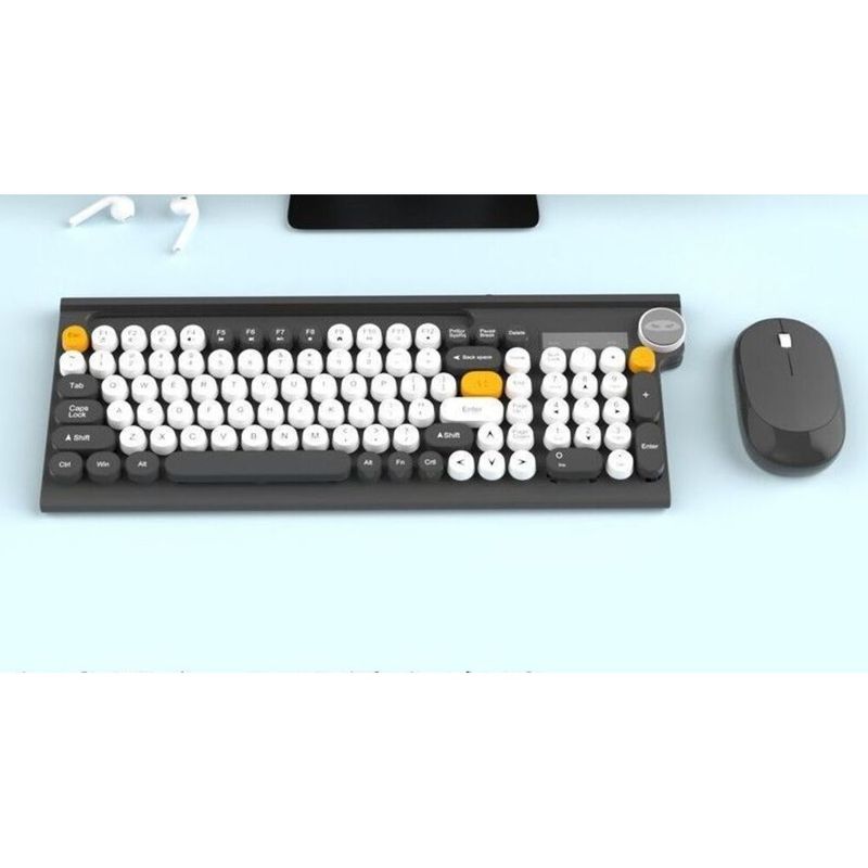 Wireless Keyboard Mouse Set Desktop Laptop External Office Dedicated Typing Silent Mechanical Feel_voghion.com