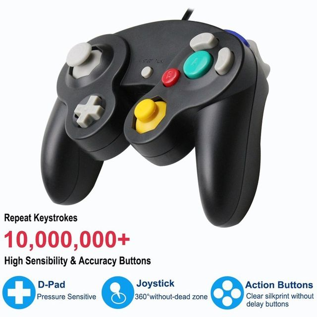 Per Gamecube Controller USB Wired Handheld Joystick Compatibile Nintend Per NGC GC Controle Per MAC Computer PC Gamepad_voghion.com