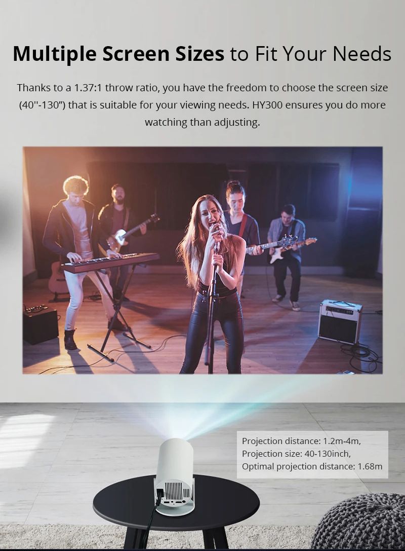 Esperienza di gioco e intrattenimento definitiva: proiettore intelligente 4K A20 - Home theater portatile per giochi e film AAA_voghion.com