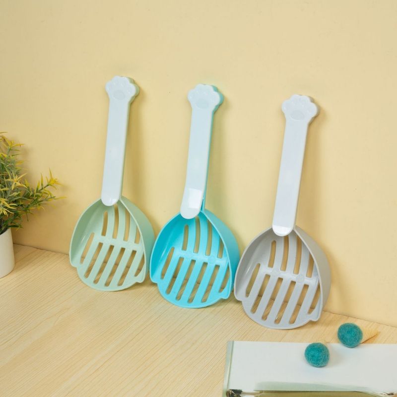for Toilet Box Cleaning Long Handle Waste Large Hole Tofu Cat Litter Scoop_voghion.com