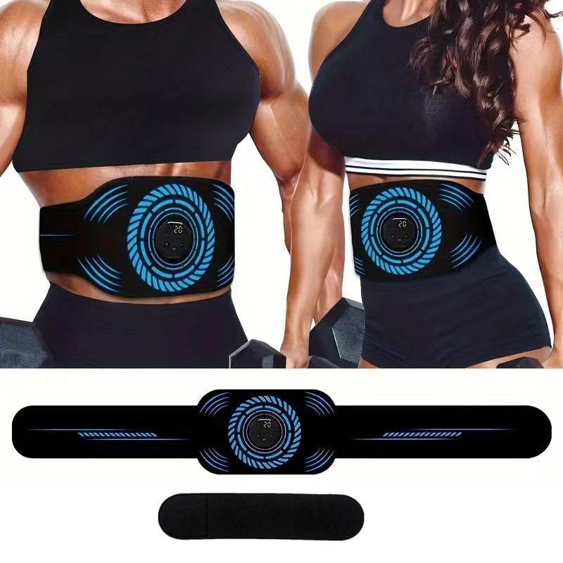 EMS Bauchmuskelpflaster Achterpack Fitnessgürtel Trainingsgeräte Taillenstütze Massagegerät Training Brennweste_voghion.com