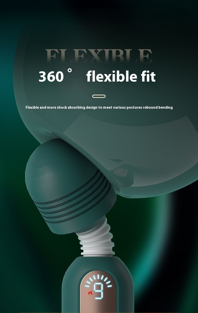 Lai Le Ou Luo Women's AV Heating Display Digital Variable Frequency Vibration Massage Stick Adult Sexual Products_voghion.com
