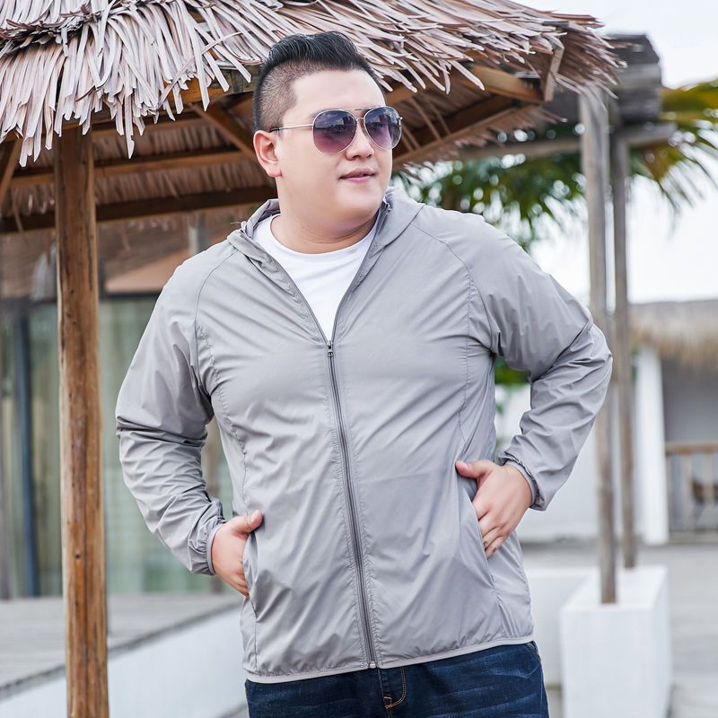 Unbeatable Quality Summer New Oversized Suit, Men's Hooded Jacket UPF50+UV Thin And Fat Added Sun Protection Suit_voghion.com