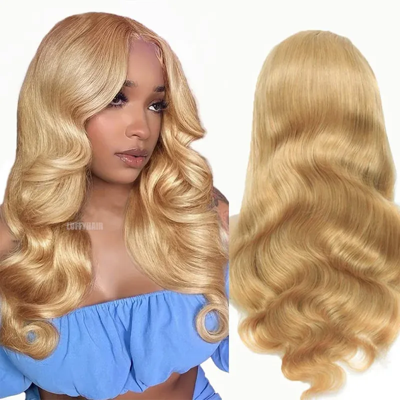 Parrucca in pizzo completo con base in seta e capelli umani, biondo miele, da 24 pollici_voghion.com