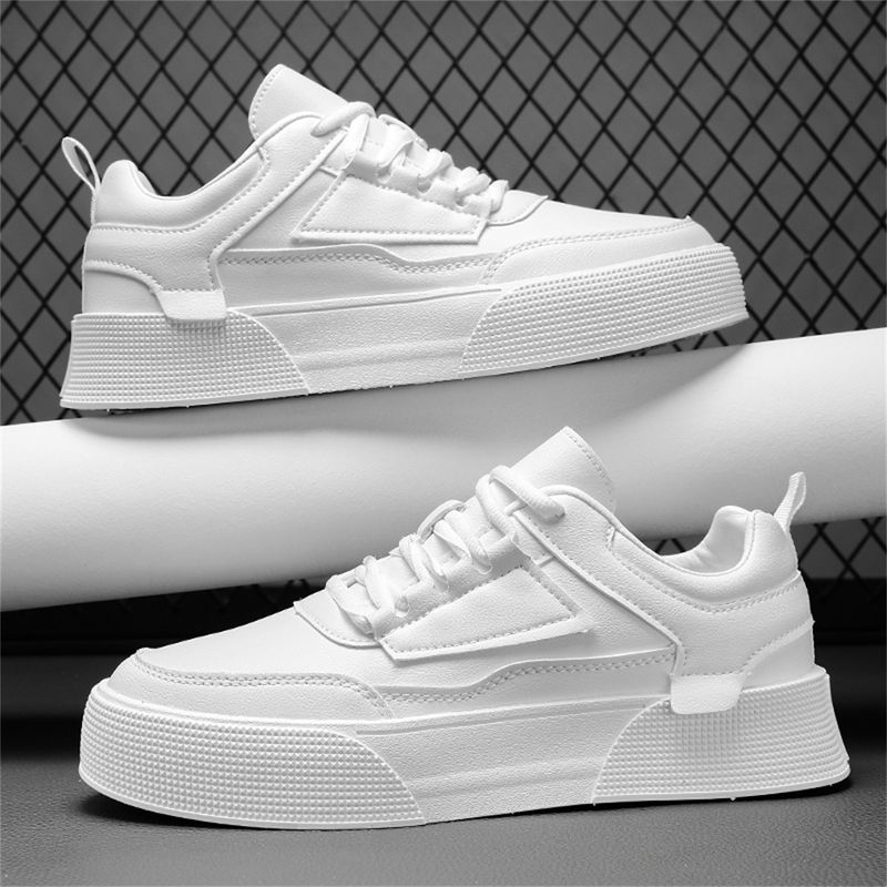Men's Casual High-Top Sneakers With Lace-Up Design, Breathable PU Upper & Durable Rubber Sole For Running, Walking & Daily Wear (Sizes 39-48)_voghion.com