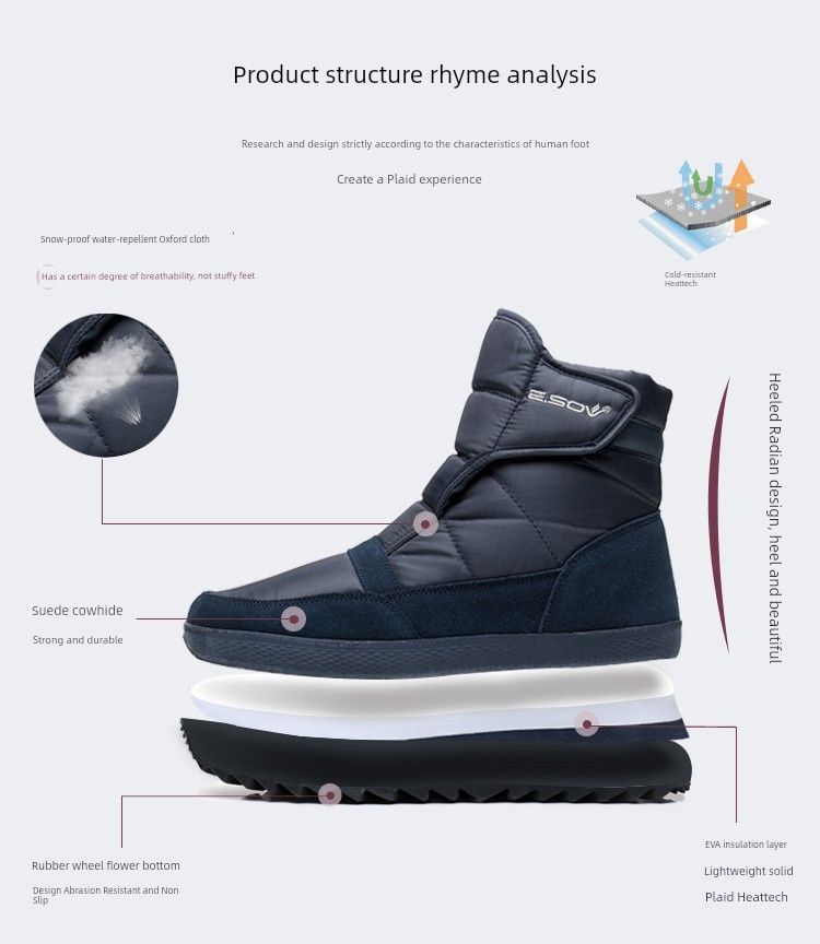 Herenschoenen Winter Warm Slee Bodem Lage Enkellaarzen_voghion.com