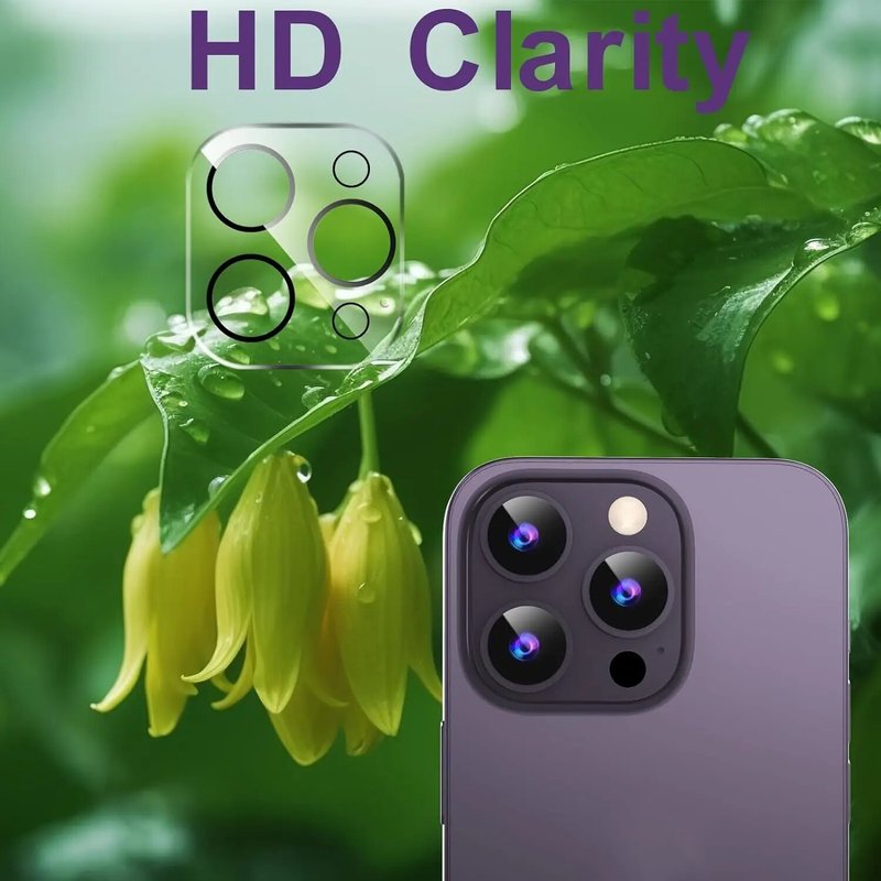 Kameralinsebeskyttelsesdeksel for iPhone 15 Pro Max 14 Plus 13 Mini 12 11 14Pro 15Pro 13Pro Beskyttelse av herdet glass_voghion.com