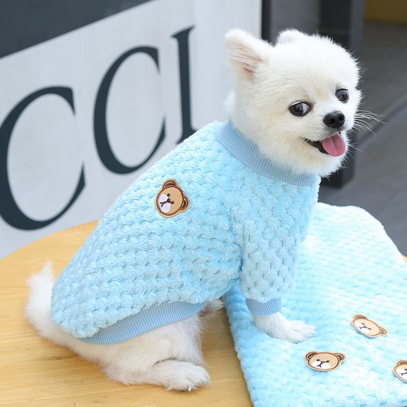 Ropa para perros pequeños y grandes, ropa para gatos, otoño e invierno, nuevos suministros para mascotas, ropa de vellón, método, cubo, ropa de dos patas, cuadros_voghion.com