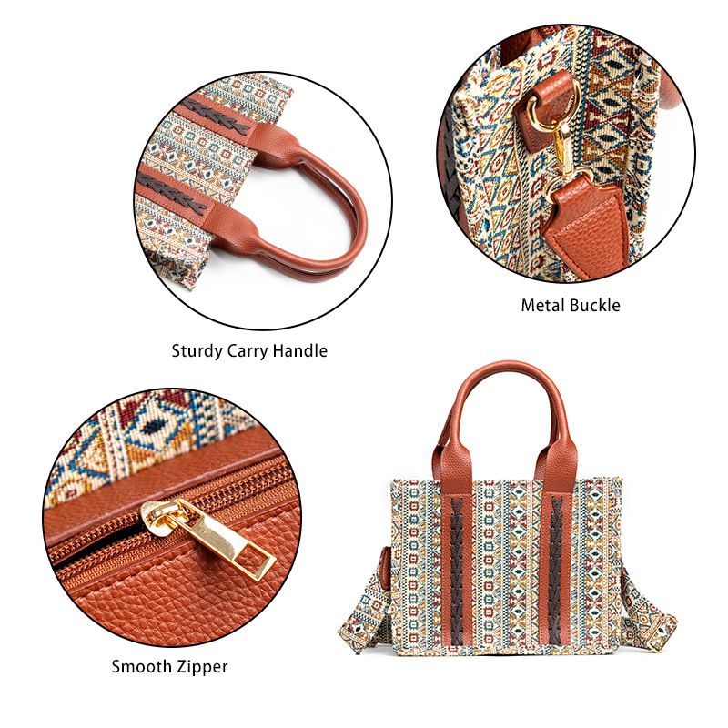 Western Wallet Women's Tote Shoulder Bag Bohemian Aztec Handbag_voghion.com